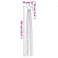 Vidaxl Svetlo na vianočný stromček 320 LED modré 375 cm