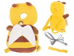 KIK Bezpečnostný batoh na výučbu chôdze VČELKA žltý KX5600