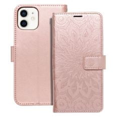 MobilMajak Puzdro / obal pre Apple iPhone 12 / 12 Pro old pink mandala - kniha Forcell MEZZO