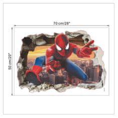 PIPPER. Samolepka na stenu "Spider-man 4" 50x70 cm