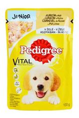 Pedigree vrecko Junior kuracie s ryžou v želé 100g