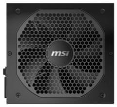 MSI zdroj MPG A750GF/ 750W/ ATX/ akt. PFC/ 10 rokov celková záruka/ 140mm ventilátor/ modulárna kabeláž/ 80PLUS Gold