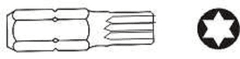 Jonnesway Bit TORX, veľkosť T20, úchyt 10 mm, dĺžka 30 mm - JONNESWAY D130T20