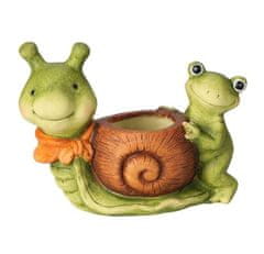 ProGarden Kvetináč keramický žaba, slimák
