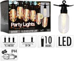 ProGarden Svetelná reťaz žiarovky LED PARTY 10 ks 9,5m