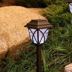 Popron.cz Solární zahradní lampa 44 cm (1 kus) - černá