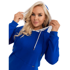 RELEVANCE Dámska plus size blúzka PEUF kobaltová RV-BL-9087.77P_402568 Univerzálne