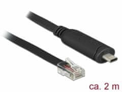 DELOCK Adaptér USB 2.0 Typ-C samec > 1 x Serial RS-232 RJ45 samec 2,0 m