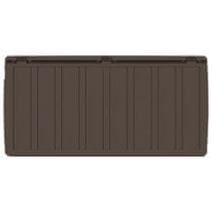 Vidaxl Úložný box hnedý 117x45,5x57,5 cm 270 L