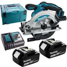 Makita Akumulátorová okružná píla 165mm 18V 2x6Ah MAKPAC DSS610RGJ