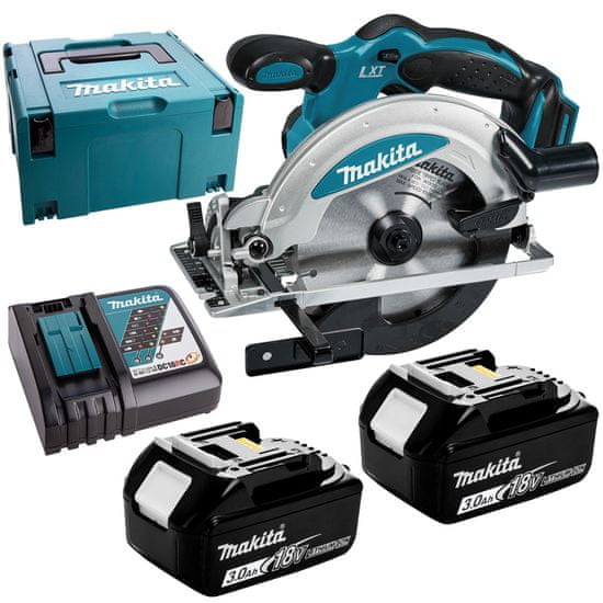 Makita Akumulátorová okružná píla 165mm 18V 2x3Ah MAKPAC DSS610RFJ