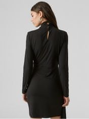 Vero Moda Dámske šaty VMHEVI Regular Fit 10295746 Black (Veľkosť M)