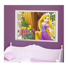 PIPPER. Samolepka na stenu "Princezná Rapunzel" 50x70cm