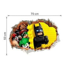 PIPPER. Samolepka na stenu "LEGO Batman 2" 50x70cm