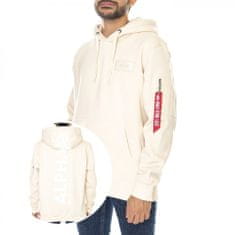 Alpha Industries  Pánska Mikina Back Print Hoody Béžová M