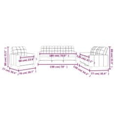 Petromila vidaXL 3-dielna sedacia súprava s vankúšmi sivá umelá koža