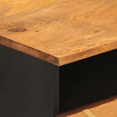 Petromila vidaXL Konferenčný stolík hnedo-čierny 80x54x40 cm masívne mago