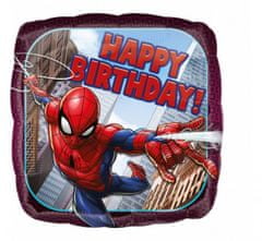 Amscan Fóliový balón 18" - Spiderman Happy Birthday