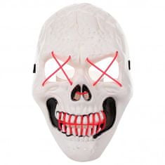 Verk  Desivá svietiaca maska lebka bielooranžová