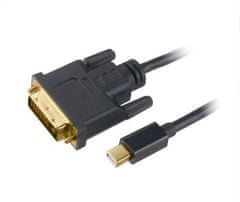 Akasa adaptér mini Displayport - DVI-D, 1.8m