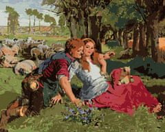 ZUTY Diamantové maľovanie - NAJATÝ OVČIAK (HOLMAN-HUNT WILLIAM) 40x50 cm NO