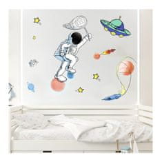 PIPPER. Samolepka na stenu "Astronaut" 105x73 cm