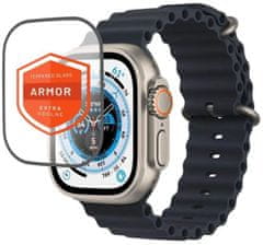 FIXED prémiové ochranné sklo Armor pro Apple Watch Ultra / Ultra 2 49mm, s aplikátorem, čierna
