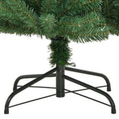 Vidaxl Umelý výklopný vianočný stromček so stojanom zelený 210 cm