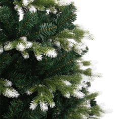Vidaxl Umelý výklopný vianočný stromček so snehovými vločkami 210 cm