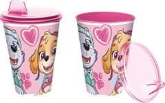 Paw Patrol KELÍMEK S PIETKOM 430 ML, PLAST, RUŽOVÁ