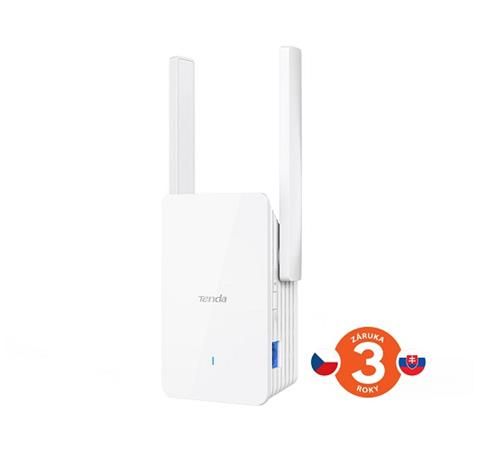 Tenda A27 - AX1800 WiFi 6 Range Extender, 1x Gigabit LAN port, predĺženie WiFi signálu, antény 2x 5dBi