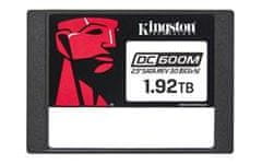 Kingston SSD DC600M 1920 GB SATA III 2.5&quot; 3D TLC (čítanie/zápis: 560/530MBs; 94/78k IOPS; 1DWPD), Mixed-use