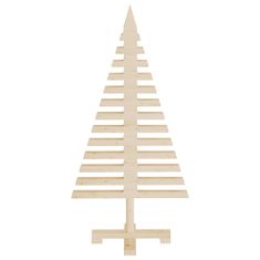 Vidaxl Drevený vianočný stromček na dekoráciu 90 cm masívna borovica