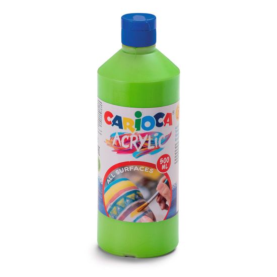 Carioca Akrylová farba prémiovej kvality Carioca 500 ml zelená