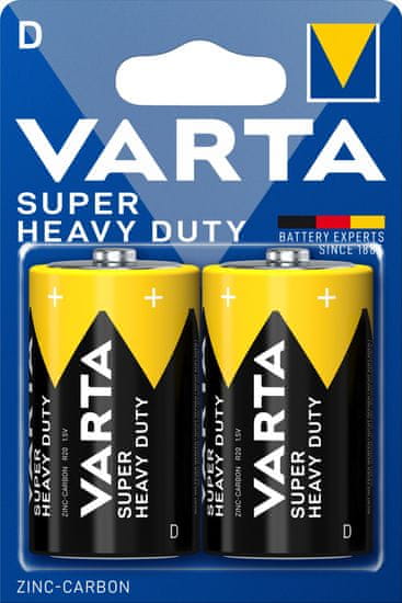 VARTA batérie Super Heavy Duty D, 2ks