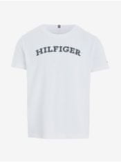 Tommy Hilfiger Biele detské tričko Tommy Hilfiger 140