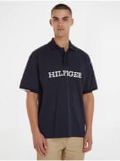 Tommy Hilfiger Tmavomodré pánske polo tričko Tommy Hilfiger S