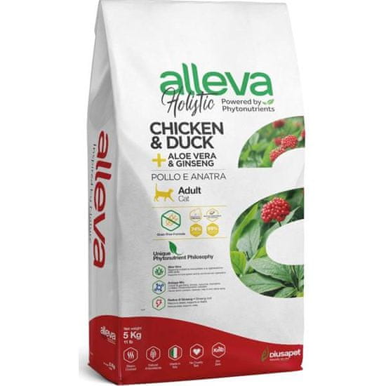 Alleva HOLISTIC Cat Dry Adult Chicken & Duck 5kg