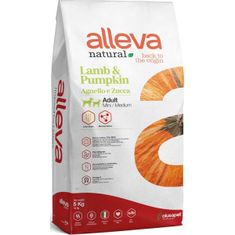 Alleva Natural Dog Dry Adult Lamb&Pumpkin Mini/Medium 5kg