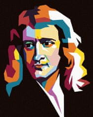 ZUTY Diamantové maľovanie - FAREBNÝ ISSAC NEWTON 40x50 cm NO