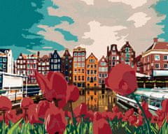 ZUTY Diamantové maľovanie - TULIPÁNY V AMSTERDAME YES 40x50 cm