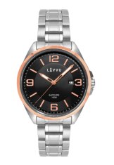 LAVVU Pánske hodinky so zafírovým sklom LWM0096, Herning Rose Gold