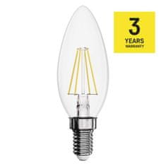 EMOS LED žiarovka Filament sviečka / E14 / 3,4 W (40 W) / 470 lm / teplá biela