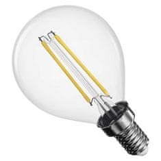 EMOS LED žiarovka Filament Mini Globe / E14 / 1,8 W (25 W) / 250 lm / teplá biela