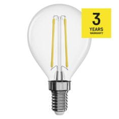 EMOS LED žiarovka Filament Mini Globe / E14 / 1,8 W (25 W) / 250 lm / teplá biela