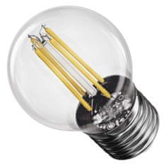EMOS LED žiarovka Filament Mini Globe / E27 / 3,4 W (40 W) / 470 lm / teplá biela