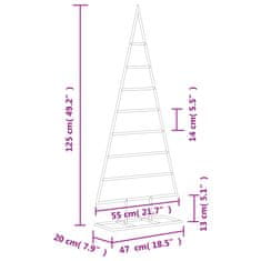 Vidaxl Kovový vianočný dekoratívny stromček čierny 125 cm