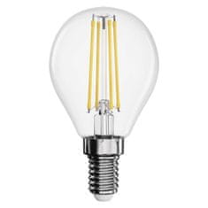 EMOS LED žiarovka Filament Mini Globe / E14 / 6 W (60 W) / 810 lm / neutrálna biela