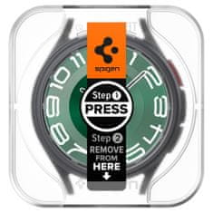 Spigen Ochranné Tvrdené Sklo Glas.Tr ”Ez-Fit” 2-Pack Samsung Galaxy Watch 6 Classic (47 Mm) Clear