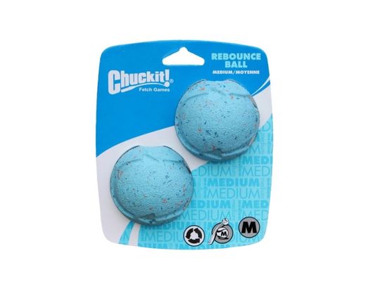 Chuckit! Dog Hračka Rebounce Ball M - loptičky z recyklovanej gumy 6,5 cm, 2 ks